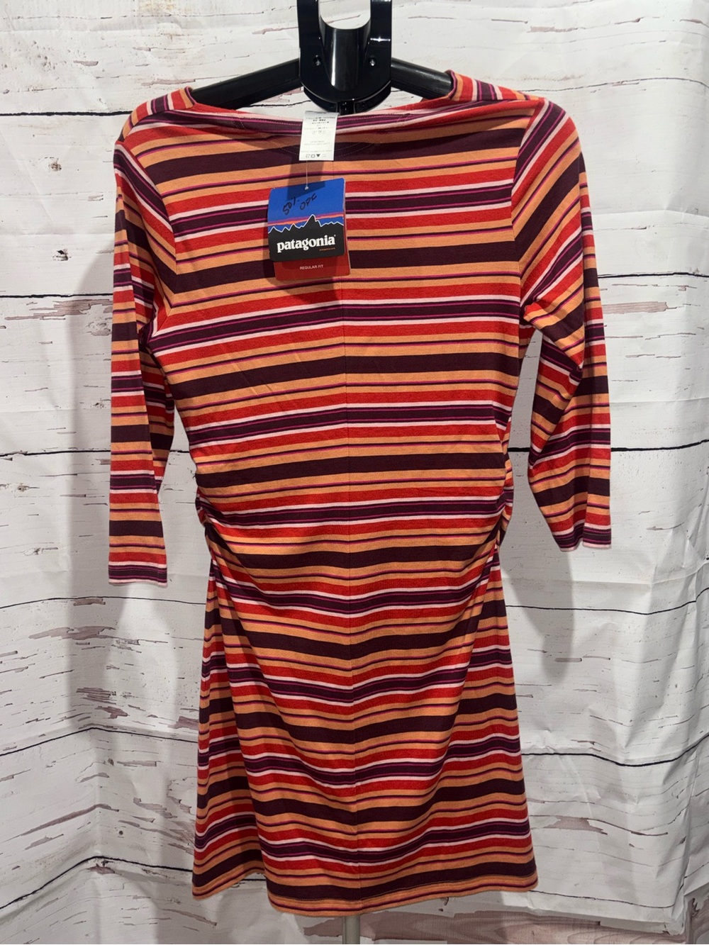 Patagonia Women’s Medium Striped Scoop Neck Shift Dress in Multi-Color NWT - Picture 8 of 8